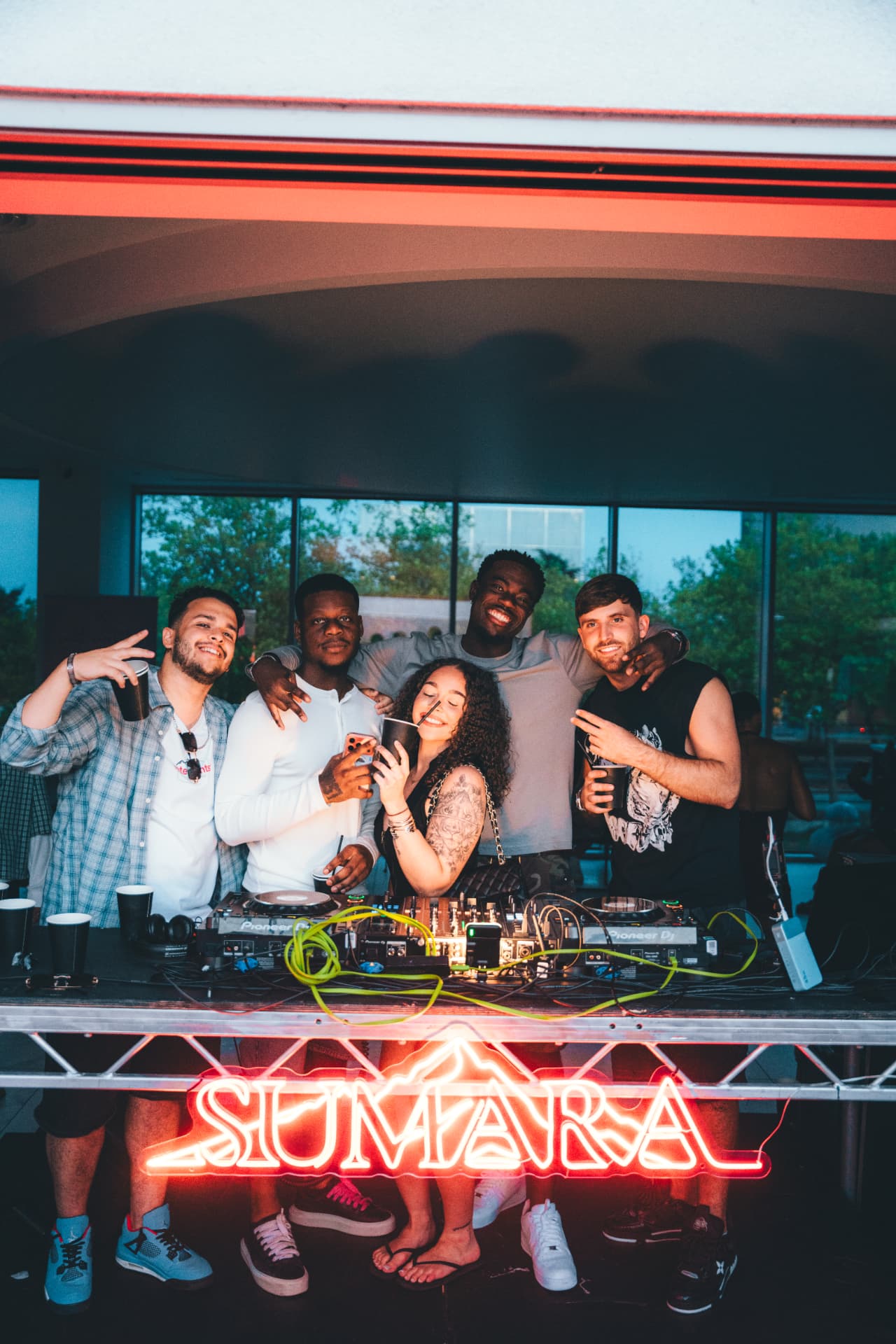 SUMARA guests sharing a cinematic nightlife moment
